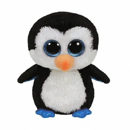 Ty Beanie Boos Plüschtier Pinguin Waddles, schwarz-weiß | Kuscheltier.Boutique