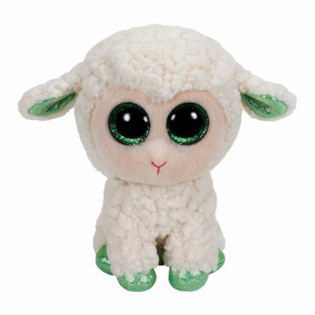 Ty Beanie Boos Plüschtier Schaf Lala, weiß / grün | Kuscheltier.Boutique