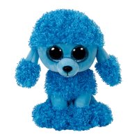 Ty Beanie Boos Kuscheltier Pudel Mandy aus türkisblauem Plüsch, 15cm groß