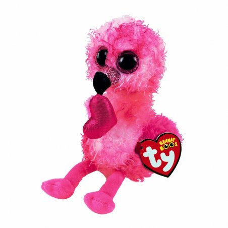 Ty Beanie Boos Plüschtiere Flamingo Dainty, 15cm | Kuscheltier.Boutique