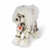 Hermann TEDDY Schopfhund weiß, stehend | Kuscheltier.Boutique