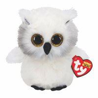 Ty Beanie Boos Eule Austin, weiß 15cm | Kuscheltier.Boutique