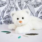 Panther, 23cm weiß Plüschtier Histoire d'Ours | Kuscheltier.Boutique