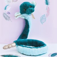 Cobra, 135cm smaragdgrün Plüschtier Histoire d'Ours | Kuscheltier.Boutique