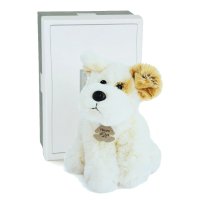 Terrier Brownie weiß, 23cm Plüschtier in Geschenkkarton Histoire d'Ours | Kuscheltier.Boutique