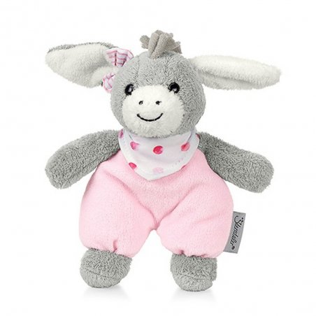Sterntaler Greifling Esel Emmi Girl mit Rasseln und rosa Overall