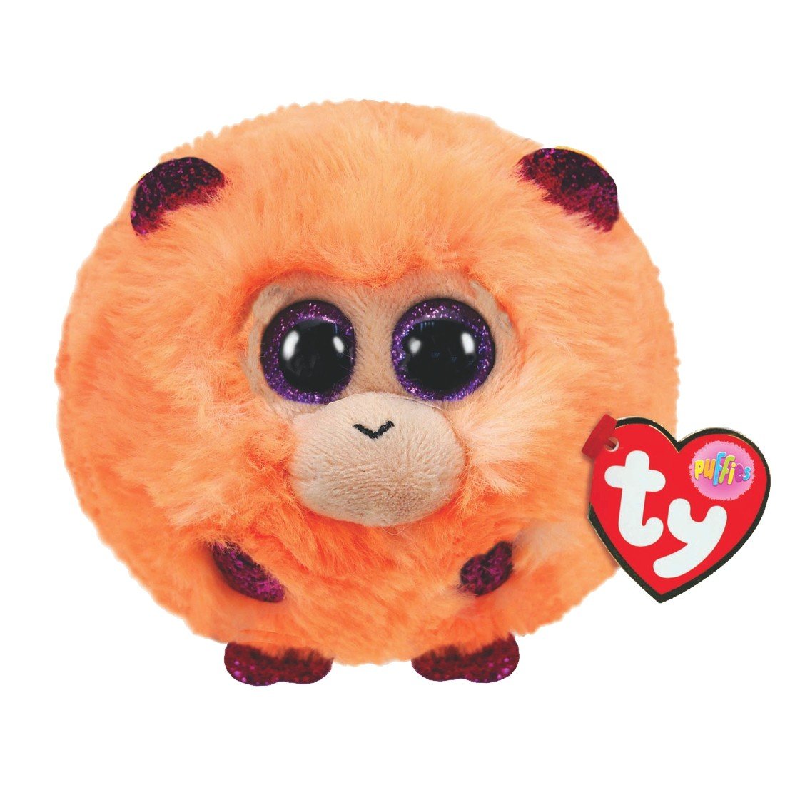 Ty Puffies Affe Coconut, Plüschtier orange | Kuscheltier.Boutique Ty Puffies Affe Coconut, Plüschtier orange | Kuscheltier.Boutique