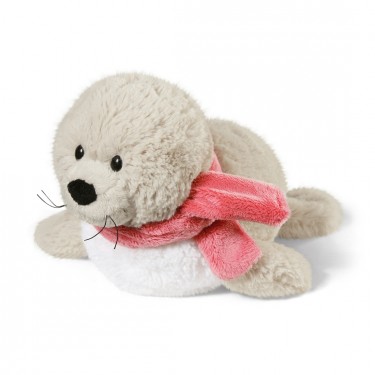 NICI Winter Friends: Robbe mit Schal, 25cm grau / weiß NICI Winter Friends: Robbe mit Schal, 25cm grau / weiß