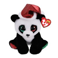 Ty Beanie Boos Plüschtiere Panda Pandy Claus, 15cm | Kuscheltier.Boutique