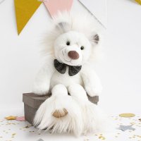 Schneelöwe Glitzer, 30cm Plüschtier Histoire d'Ours | Kuscheltier.Boutique