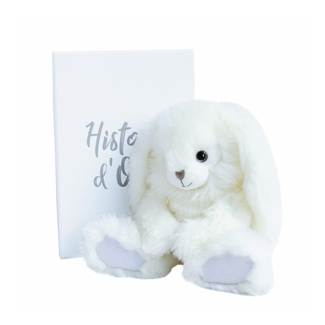 Hase weiß, 24cm Plüschtier im Karton Histoire d'Ours | Kuscheltier.Boutique