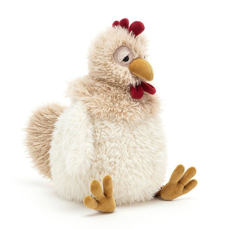 Jellycat Plüschtiere Huhn Whitney Chicken, beige Vorderseite | Kuscheltier.Boutique