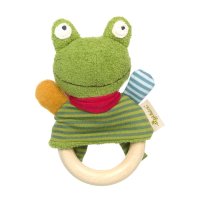 sigikid GREEN Bio Collection Greifling Frosch grün 13cm | Kuscheltier.Boutique