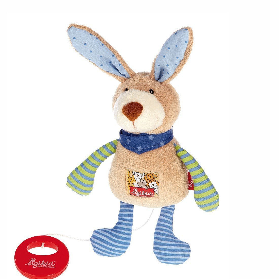 sigikid für Babys Hase Red Stars, Spieluhr Vorderseite | Kuscheltier.Boutique sigikid für Babys Hase Red Stars, Spieluhr Vorderseite | Kuscheltier.Boutique