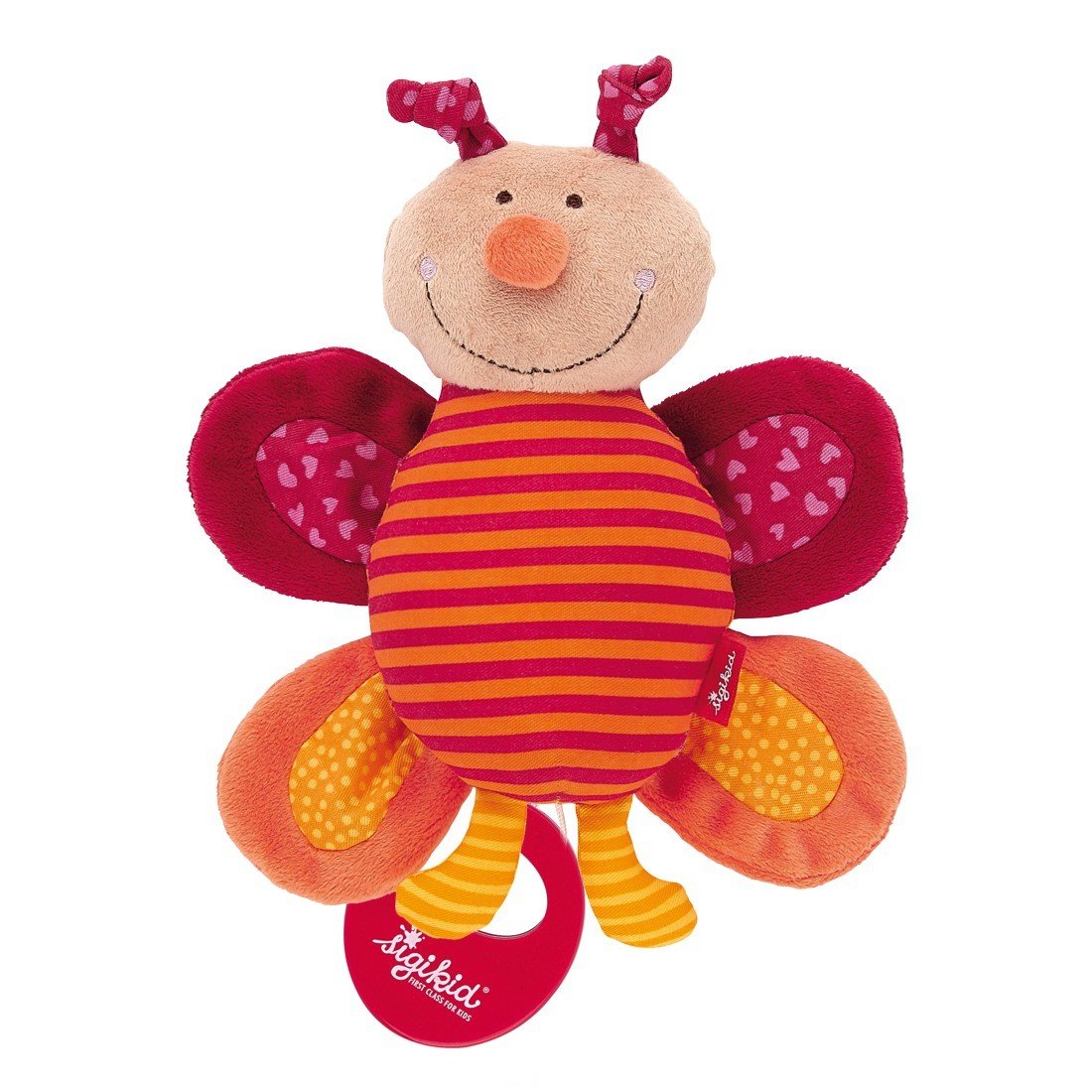 sigikid für Babys Schmetterling Red Stars, Spieluhr Vorderseite | Kuscheltier.Boutique sigikid für Babys Schmetterling Red Stars, Spieluhr Vorderseite | Kuscheltier.Boutique