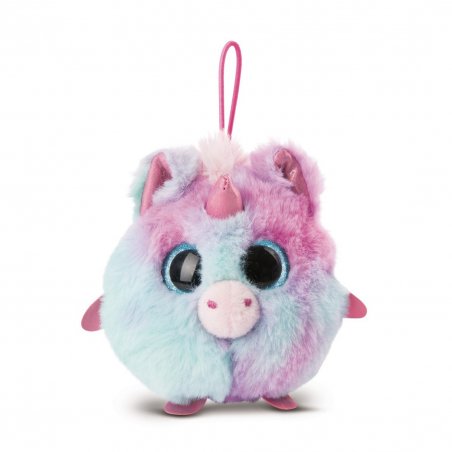 NICIdoos Ballbies Schlüsselanhänger Einhorn rosa, Loop Vorderseite | Kuscheltier.Boutique