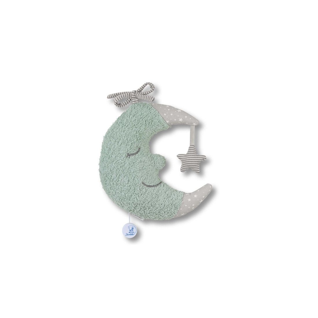 Sterntaler Terrybär Mond green, Spieluhr | Kuscheltier.Boutique