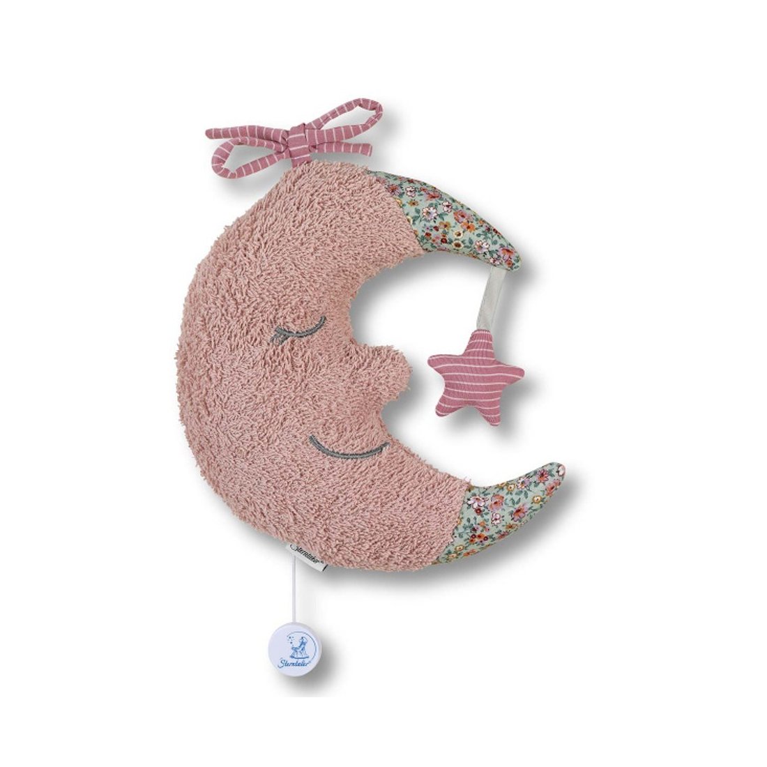 Sterntaler Terrybär Mond rose, Spieluhr | Kuscheltier.Boutique