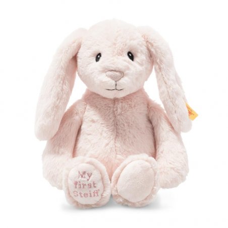 My First Steiff Plüschtier Hase Hoppie rosa | Kuscheltier.Boutique