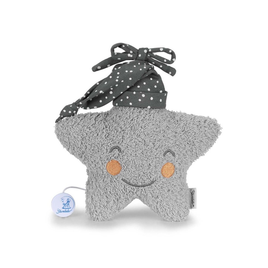 Sterntaler Terrybär Stern grey, Spieluhr | Kuscheltier.Boutique