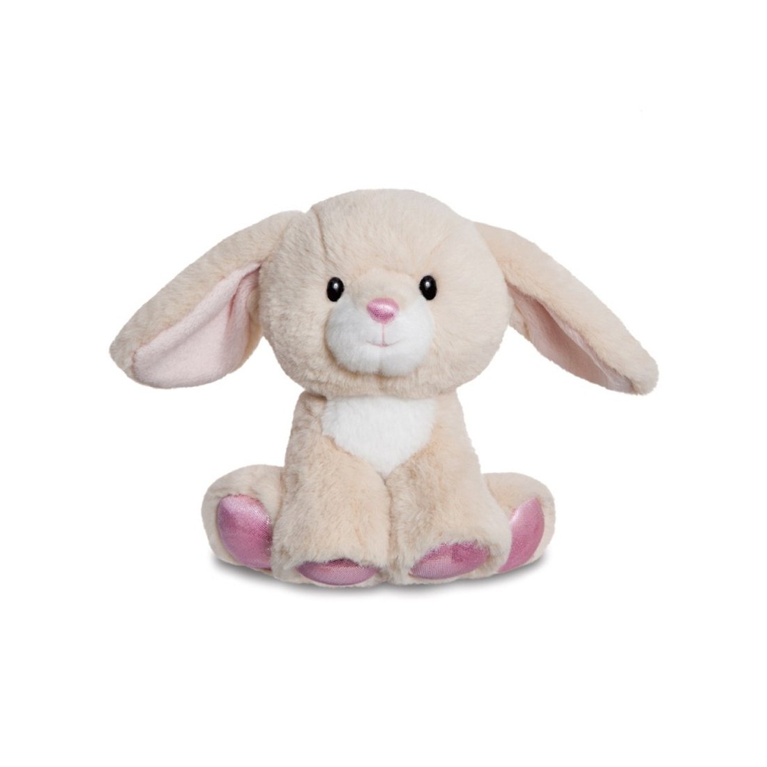 Hase Glitzy Tots, beige Vorderseite AuroraWorld Plüschtiere | Kuscheltier.Boutique