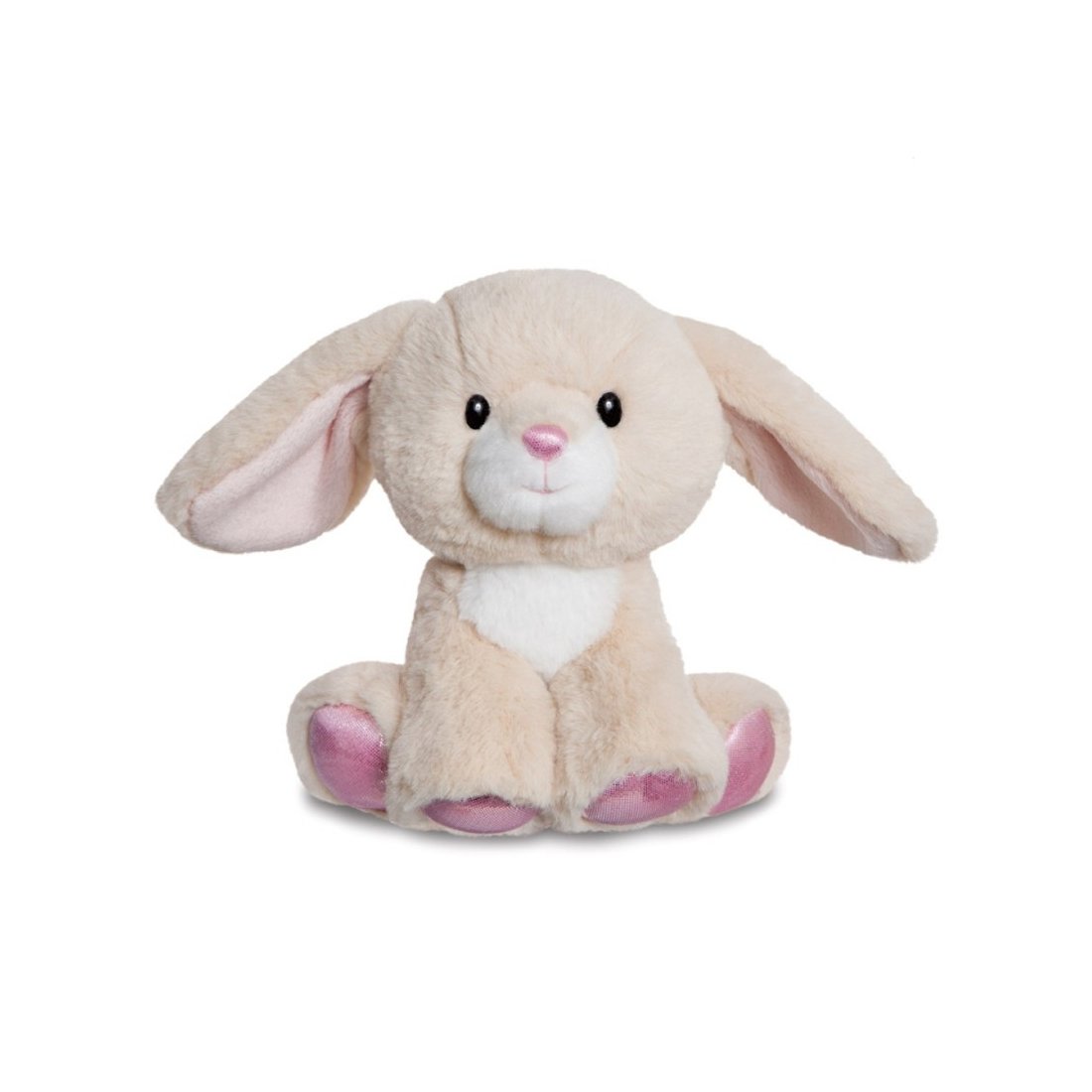 Hase Glitzy Tots, beige Vorderseite AuroraWorld Plüschtiere | Kuscheltier.Boutique