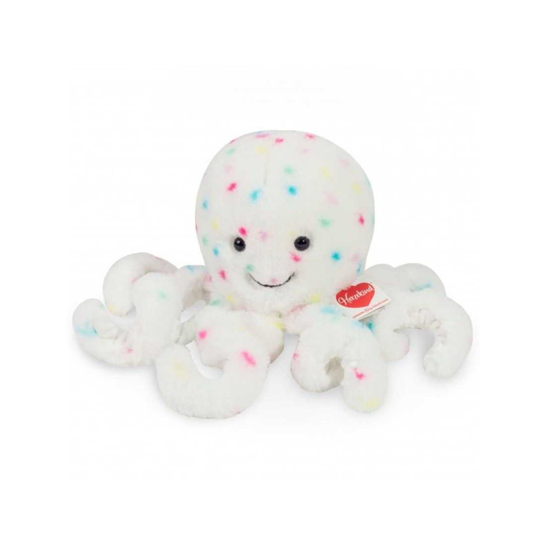 Hermann TEDDY Oktopus Confetti, weiß / bunt | Kuscheltier.Boutique